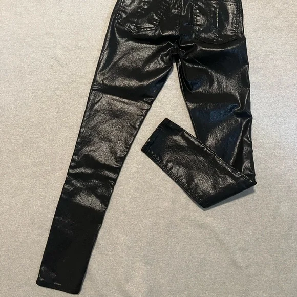 Rag & bone Black Coated ,Nina High Rise Jeans pants - Picture 4 of 12